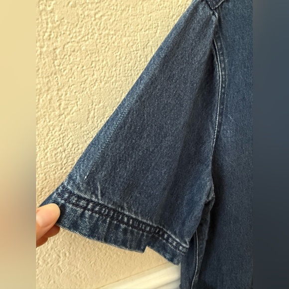 NEW WITH TAGS 7 For All Mankind Denim Shirtdress Lyocell Size Large - Picture 16 of 16